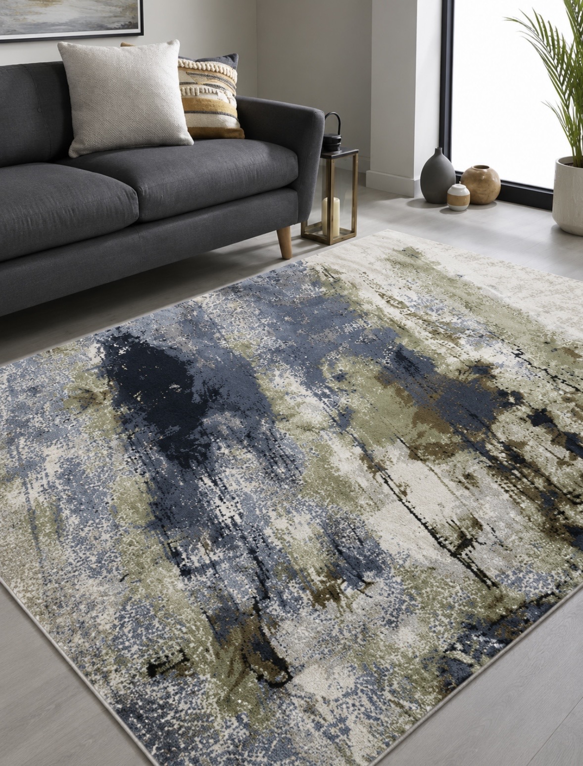 Plushe Mandana Ivory/Blue