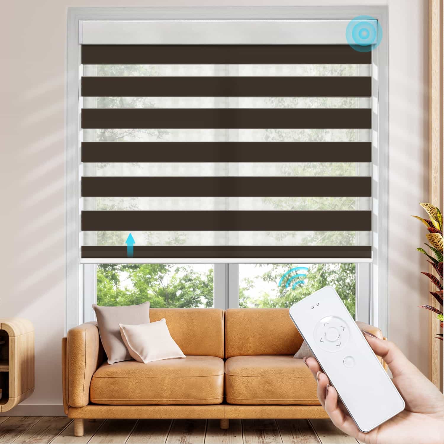 Zebra Blind Brown