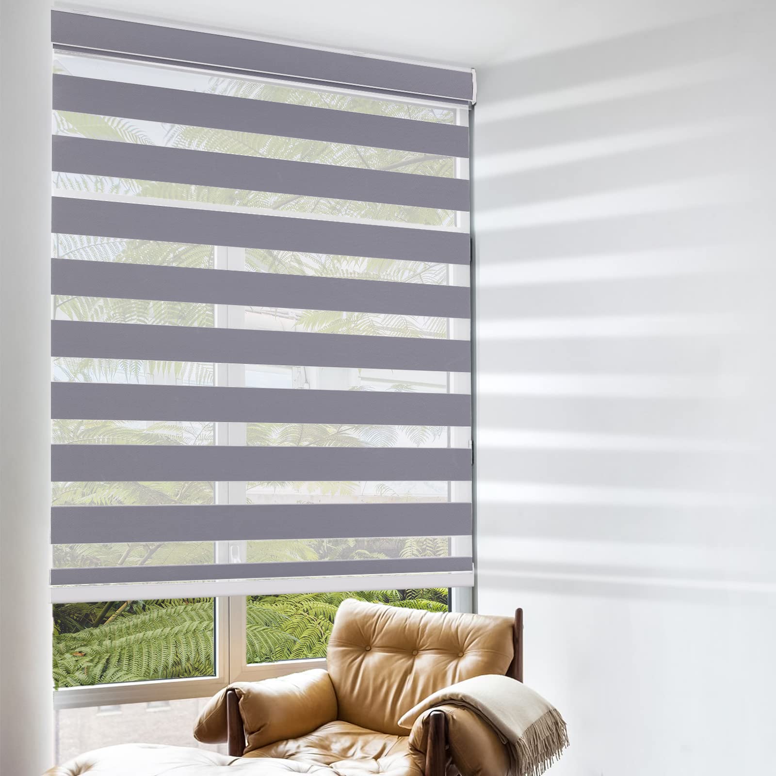 Zebra Blind Silver